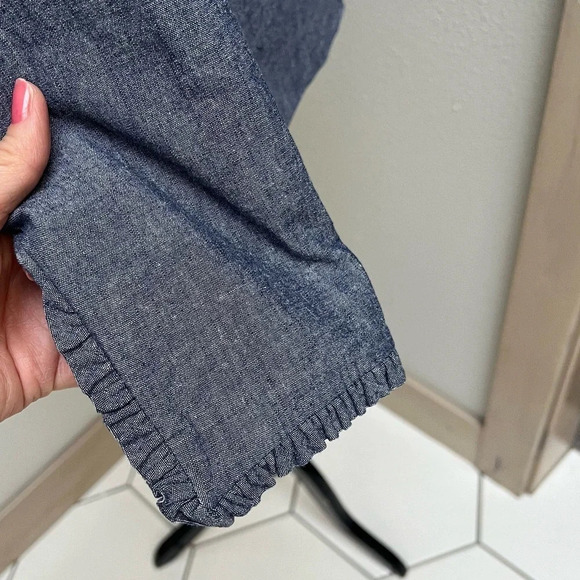 NWOT J. Crew Regent Blazer Blue Chambray Ruffled Trim Classic Preppy Women’s 4 - Picture 9 of 14